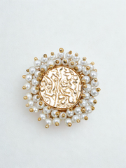 Indus Coin Pearl Ring