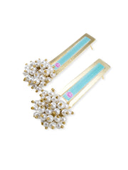 Aqua Padma Earrings