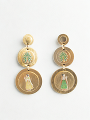 Gilded Miniature Disco Earrings