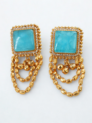 Gau Turquoise Studs Earrings