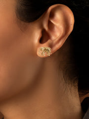 Gilded Haathi Studs