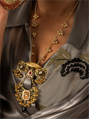 Afsana Chandbali gungroo Necklace