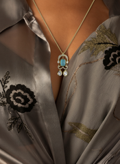 Aqua Gleam Pendant Chain