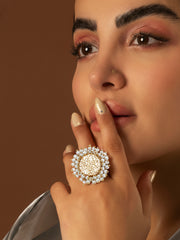 Indus Coin Pearl Ring