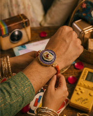 Padma Jadau Brooch Rakhi (Prepaid only)