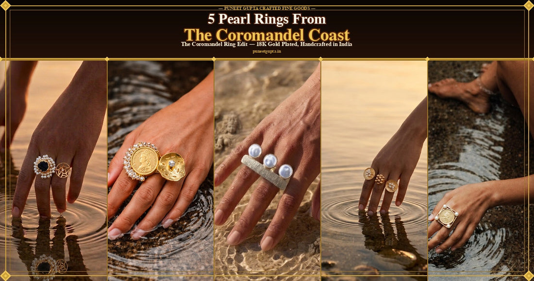 5 Pearl Rings From The Coromandel Coast