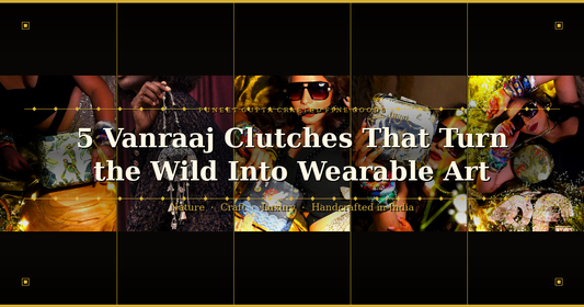 5 Vanraaj Clutches That Turn the Wild Into Wearable Art