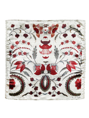 Crimson Heritage Bloom Pocket Square