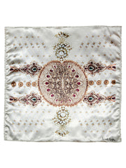 Ivory Jewel Opulence Pocket Square