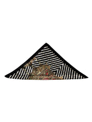 Noir Bejewelled Axis Pocket Square
