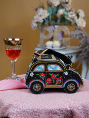 Car Black Beads Minaudière