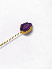 Amethyst Shooting Star Hair Pin