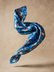 Azure Jewel Mosaic Pocket Square