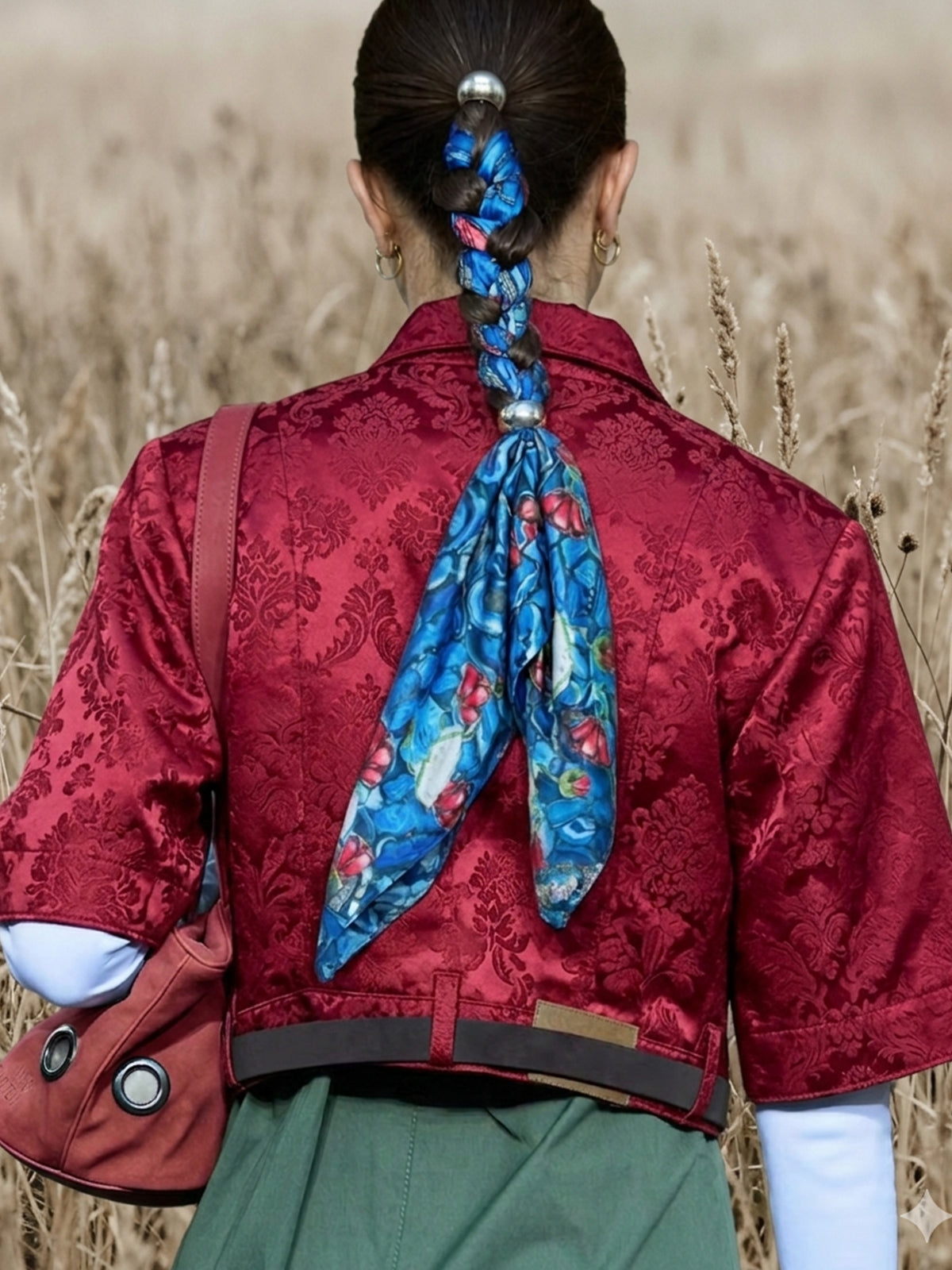 Neel E Aab Satin Scarf