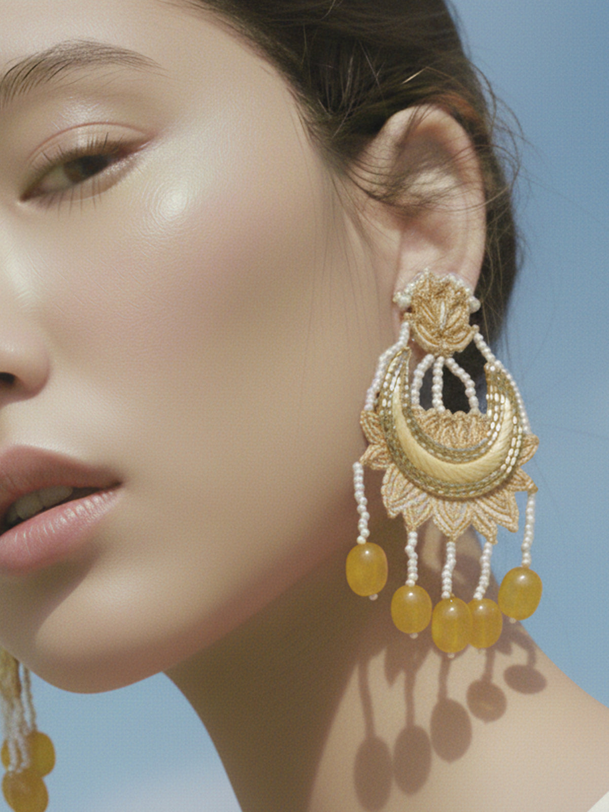 Custard Boondi Earring