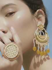 Custard Boondi Earring