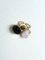 Deco Pearl Ring