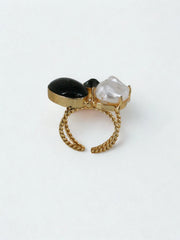 Deco Pearl Ring