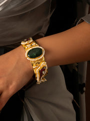 Birdsong Kundan Gold plated Bangle Kada