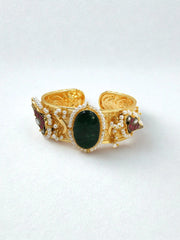 Birdsong Kundan Gold plated Bangle Kada