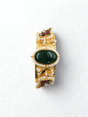 Birdsong Kundan Gold plated Bangle Kada