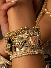 Jaali Aurum Fusion Gold Plated Handcuff