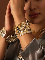 Jaali Aurum Fusion Gold Plated Handcuff