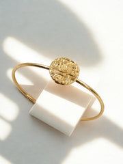 Indus Coin Gold Plated Bangle