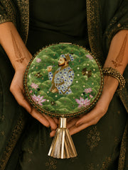 Mughal E Taj Embroidered Clutch