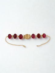 Gau Coin Pendant - Maroon