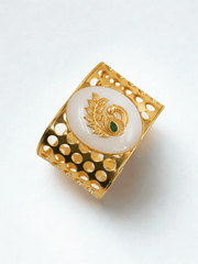 Kasavu Circle Gold Plated Handcuff