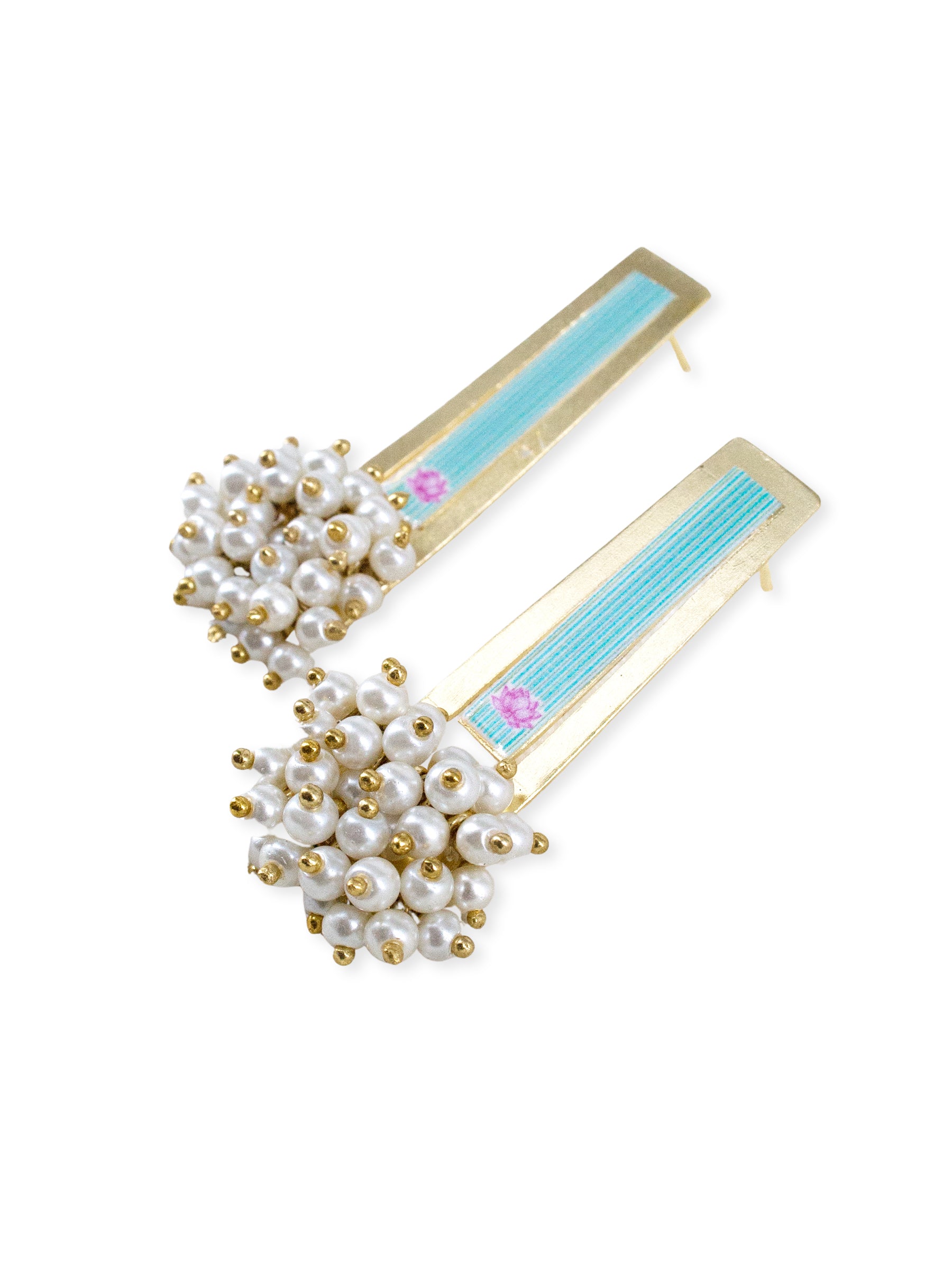 Aqua Padma  Earrings