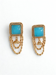 Gau Turquoise Studs Earrings