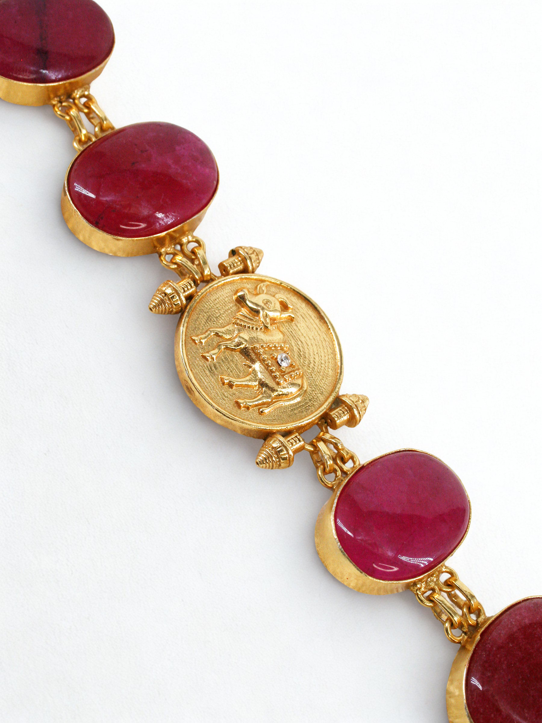 Gau Coin Pendant - Maroon