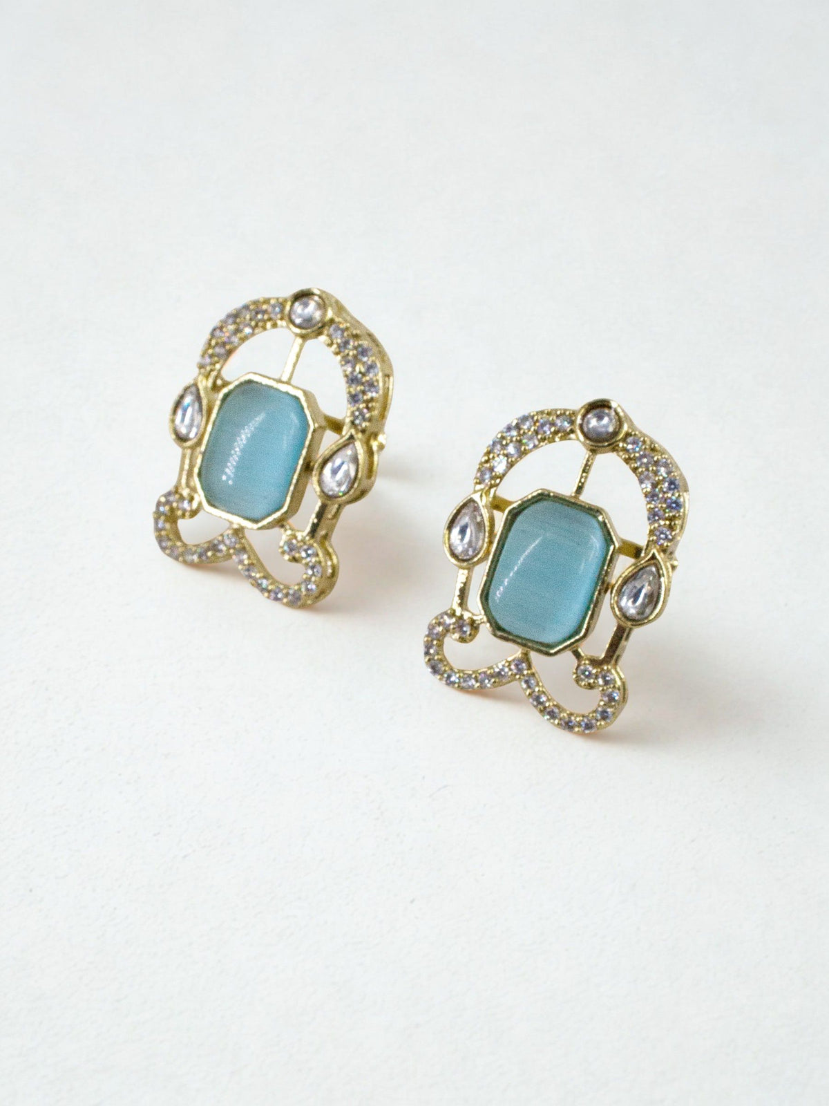 Aqua Gleam Studs