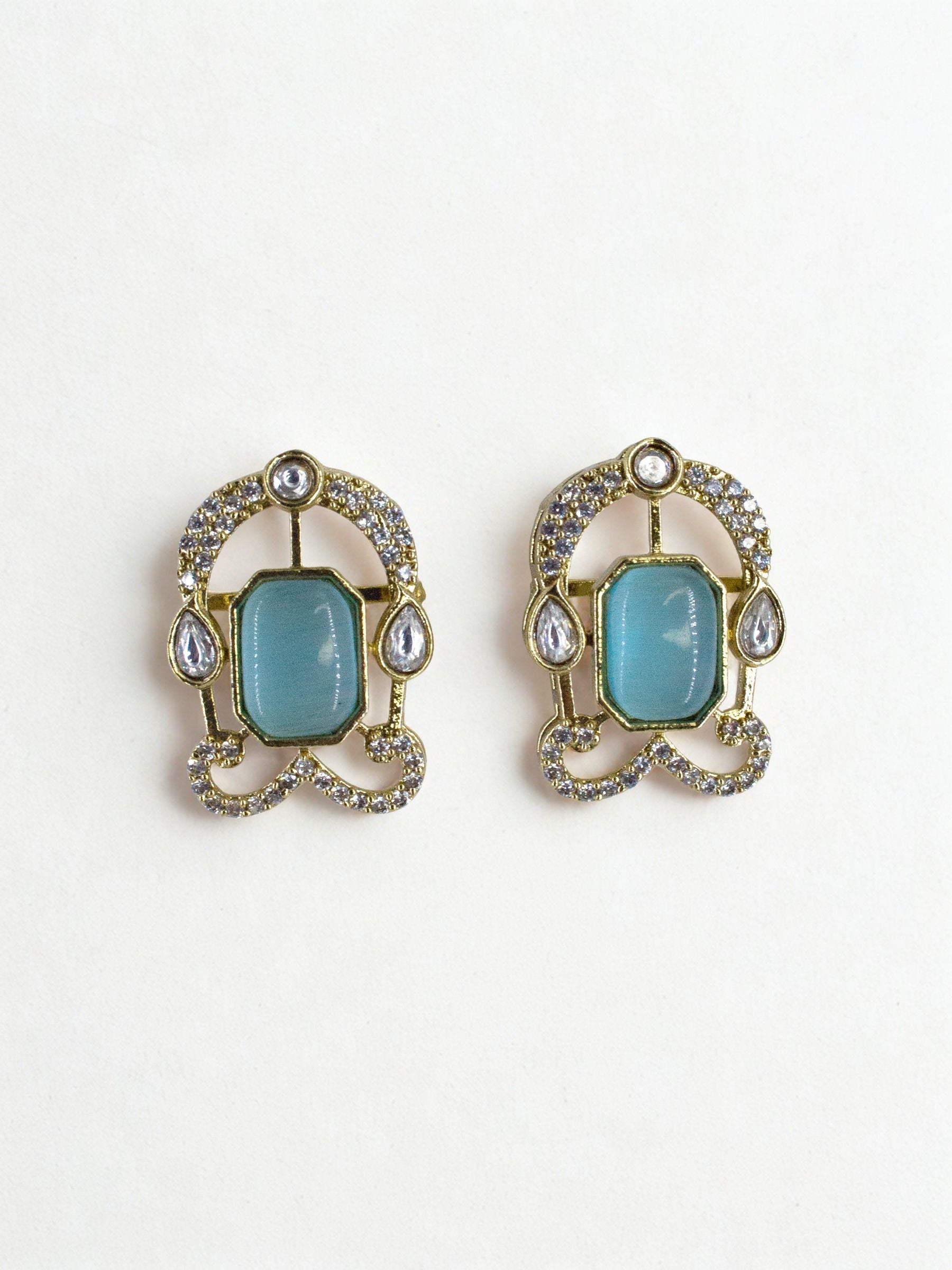 Aqua Gleam Studs