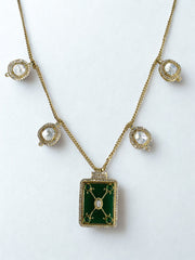 Kundan Verde Pendant Chain