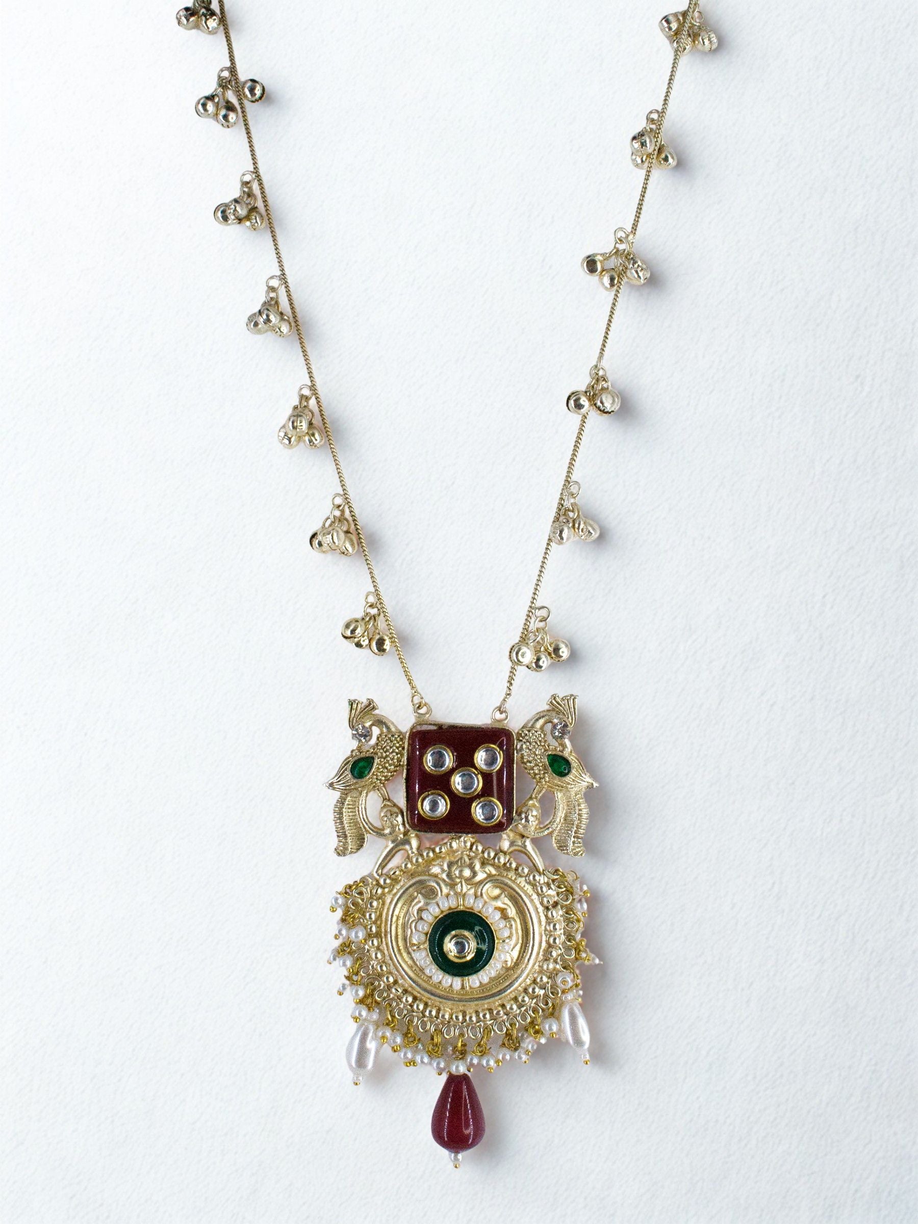 Mayur Tala Pendant Mala Necklace