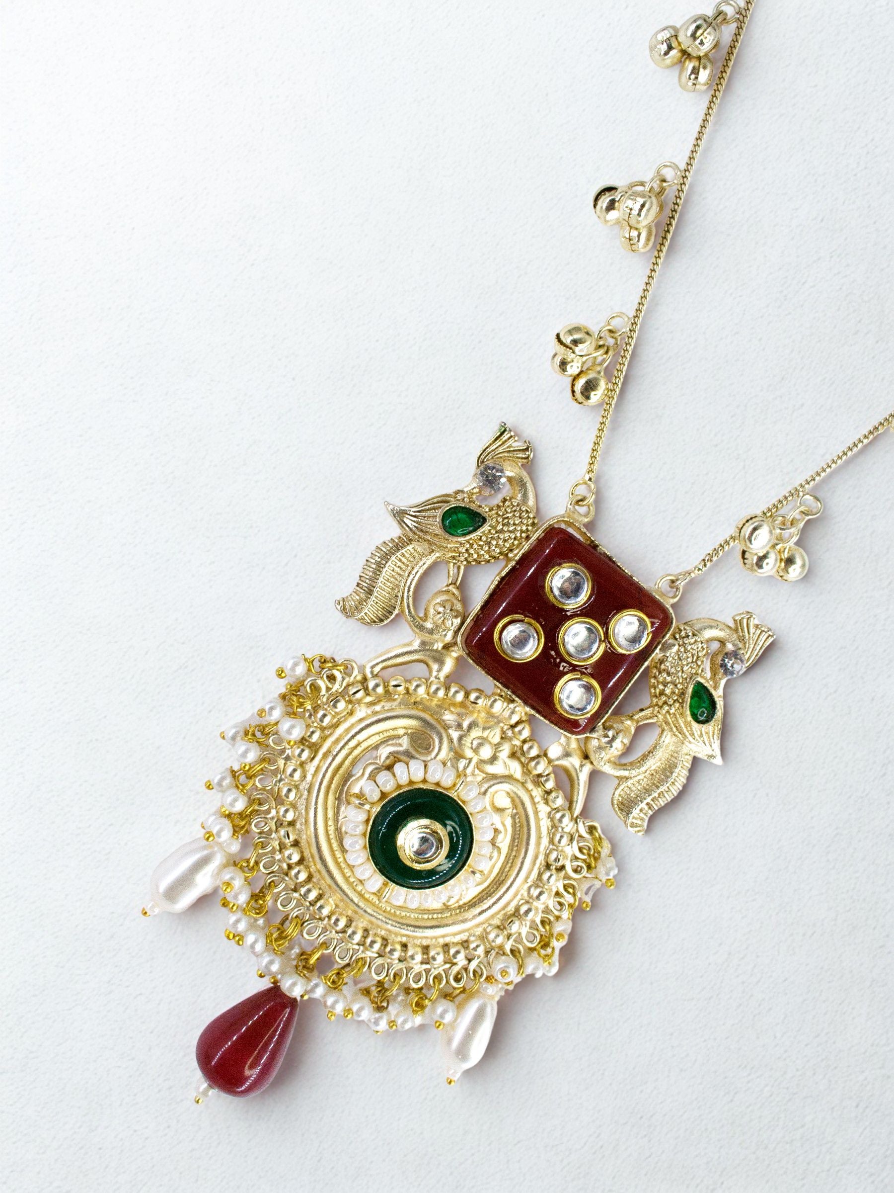 Mayur Tala Pendant Mala Necklace