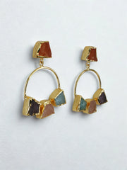 Meteorite Hoop Earrings