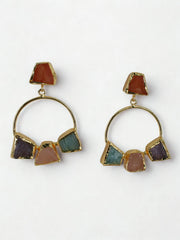 Meteorite Hoop Earrings