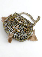 Champagne Noor Jewel Bag