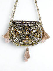 Champagne Noor Jewel Bag