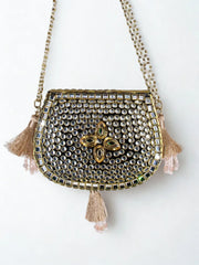 Champagne Noor Jewel Bag
