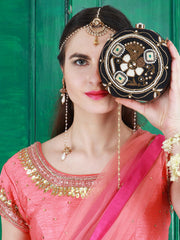 Makta Kari Beaded Embroidered Clutch