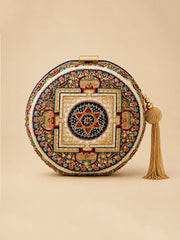 SHEHREEN Wearing Mandala Sitara Embroidered Clutch