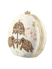 Shehzadi ka Hathi Beaded Embroidered Clutch