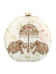 Shehzadi ka Hathi Beaded Embroidered Clutch