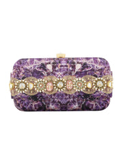 Amethyst Jewel Clasp Clutch