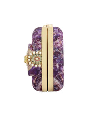 Amethyst Jewel Clasp Clutch